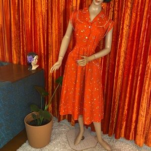 VINTAGE 1970s silky dress